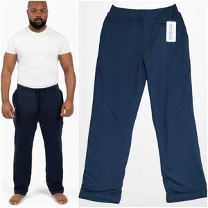 Dude Robe Pants Men's S/M‎ Navy Blue DudePants Terry Lined Loungewear Sweatpants